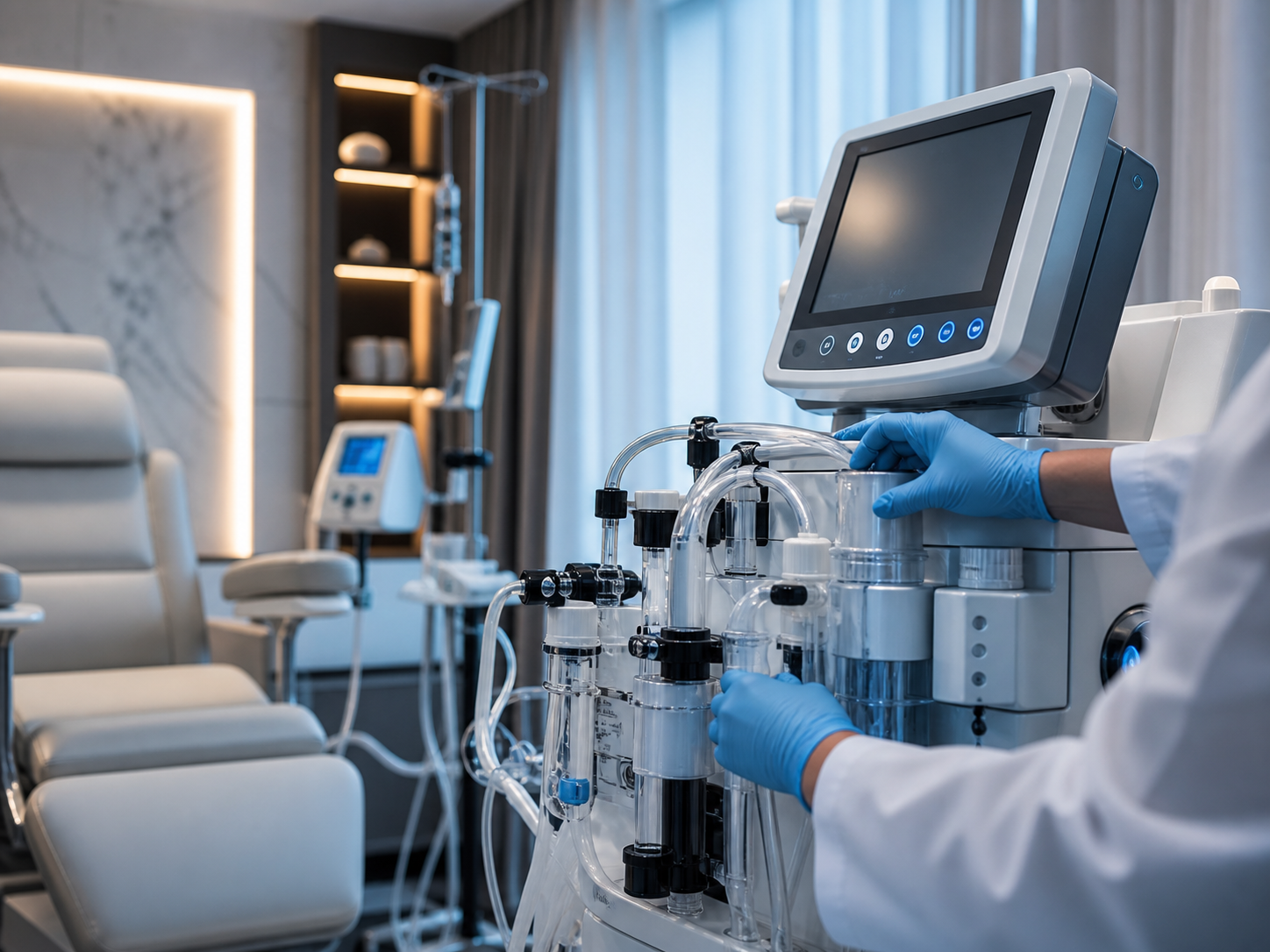 Moderne Apherese-Technologie in klinischer Umgebung