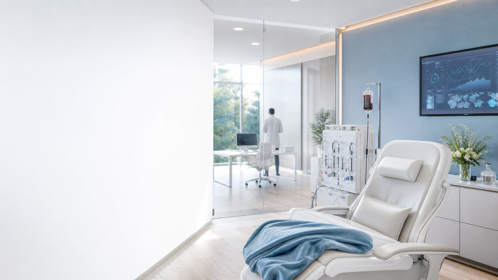 Moderner heller Behandlungs- und Diagnostikraum